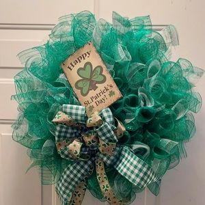 Handmade St. Patrick's day wreath